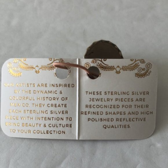 Seed & Sage ATI Sterling Silver 925 Wide Hammered Band Ring Mexico Sz. 9 - Picture 13 of 16